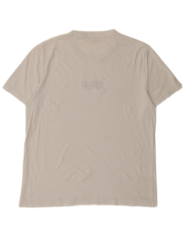 POLO RALPH LAUREN Camiseta gráfica ajustada personalizada para hombre Top grande blanco
