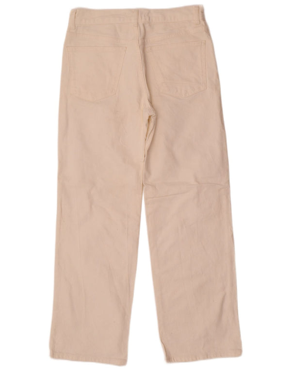 Zara Vaqueros Rectos Mujer EU 36 XS W26 L29 Blanco
