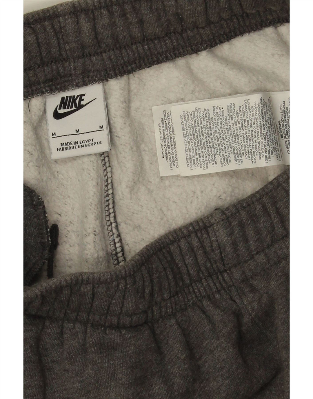 Pantalones De Chándal Nike Hombre Joggers De Algodón Moteado Gris Medio