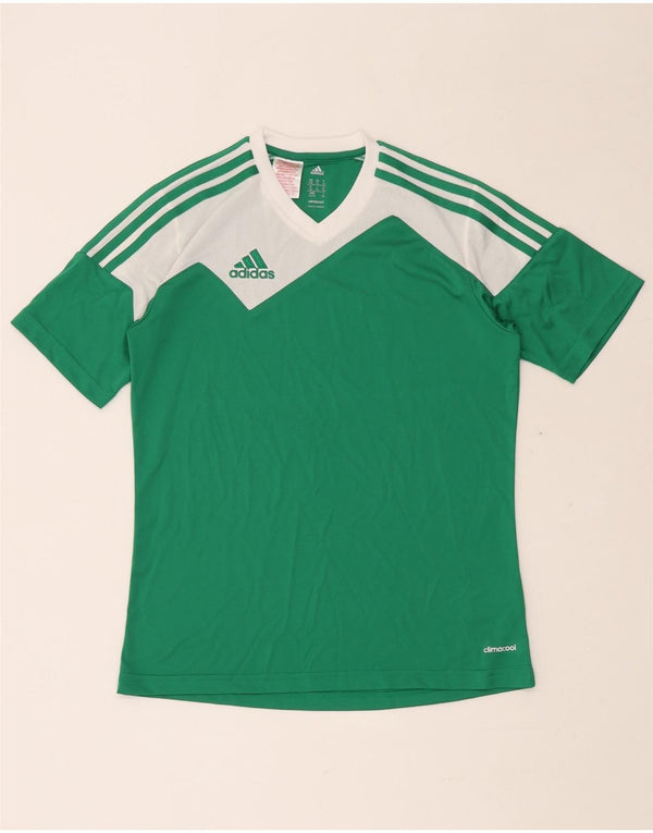 ADIDAS Camiseta Climacool para niño 13-14 años XL Verde Colorblock