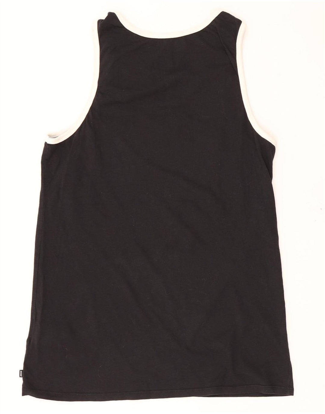 NIKE Hombre Graphic Vest Top Pequeño Algodón Negro