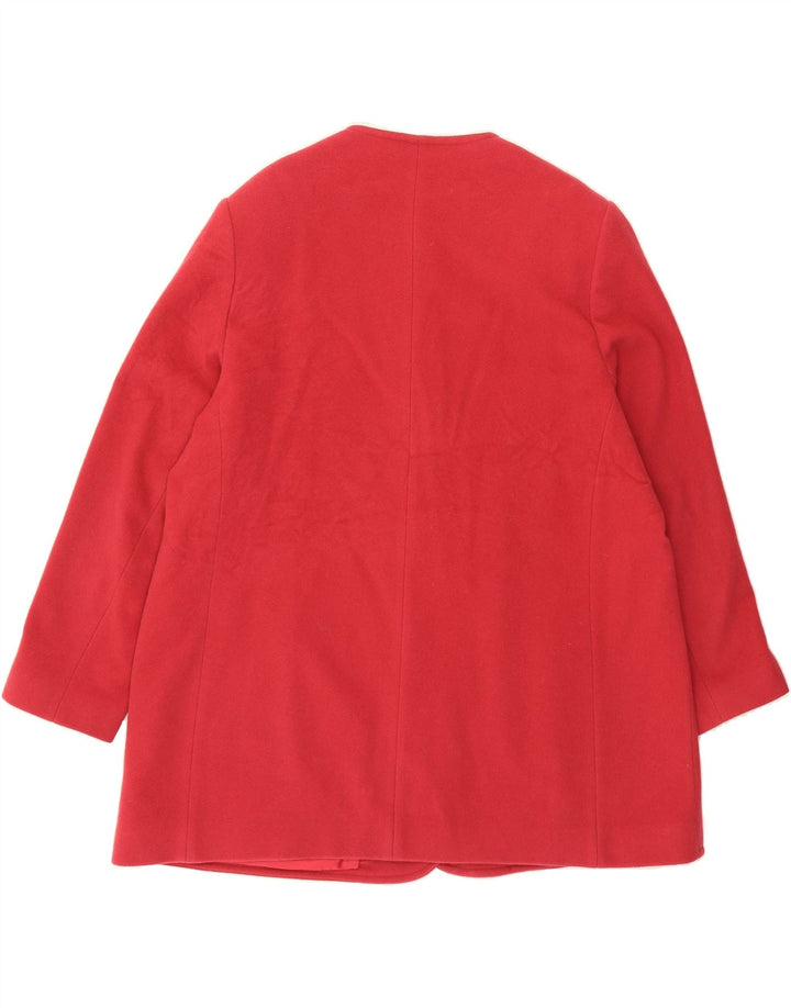 EASTEX Womens Overcoat UK 18 XL Red Wool Vintage Eastex and Second-Hand Eastex from Messina Hembry 