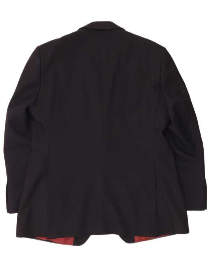Magee Chaqueta tipo blazer de 2 botones para hombre UK 44 Large Lana azul marino