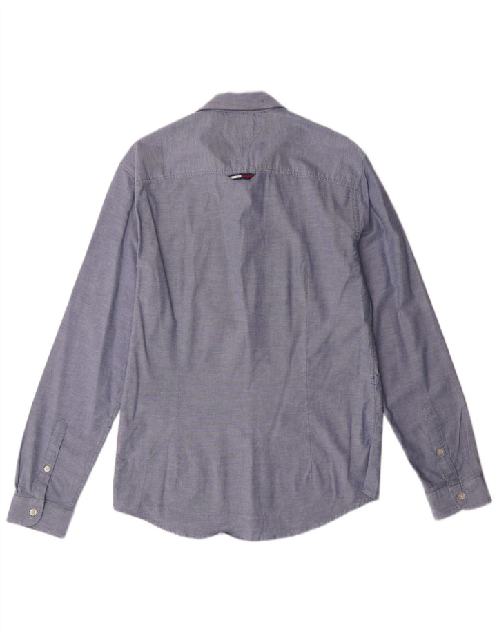 TOMMY HILFIGER Camisa slim fit de algodón azul medio para hombre