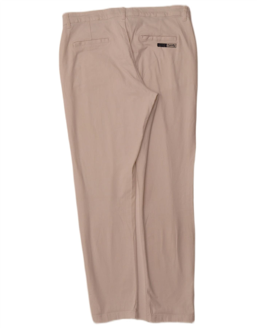 SUPERDRY Pantalones chinos ajustados para mujer UK 12 Medium W32 L29 Algodón blanco