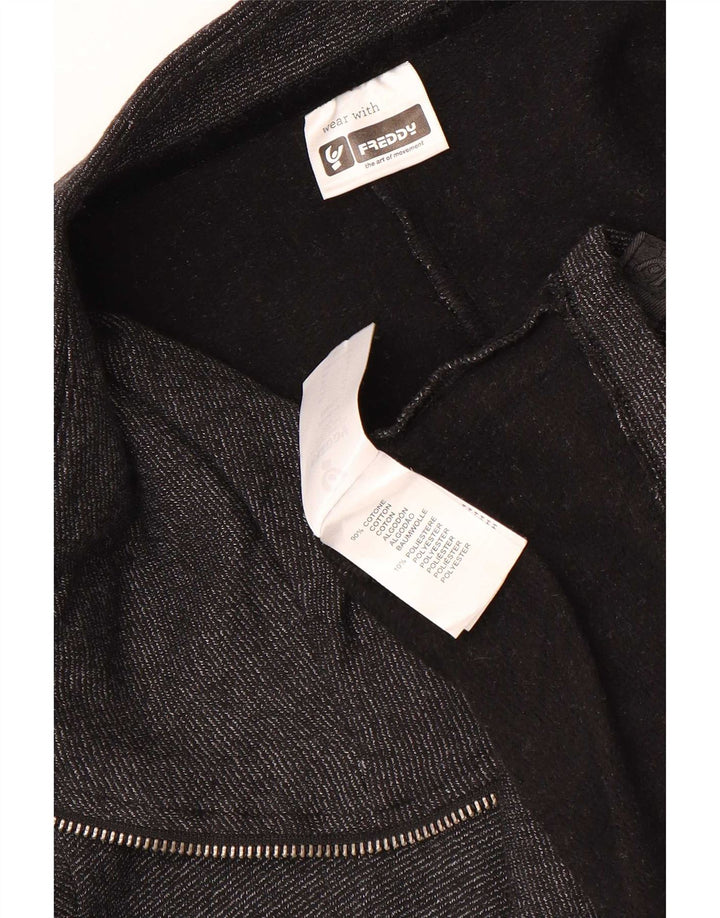 Freddy Chaqueta de chándal extragrande para mujer UK 10 Small Grey Cotton
