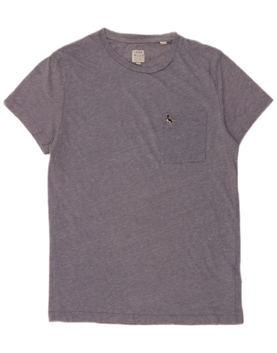 Camiseta Jack Wills para hombre Top Small de algodón moteado azul