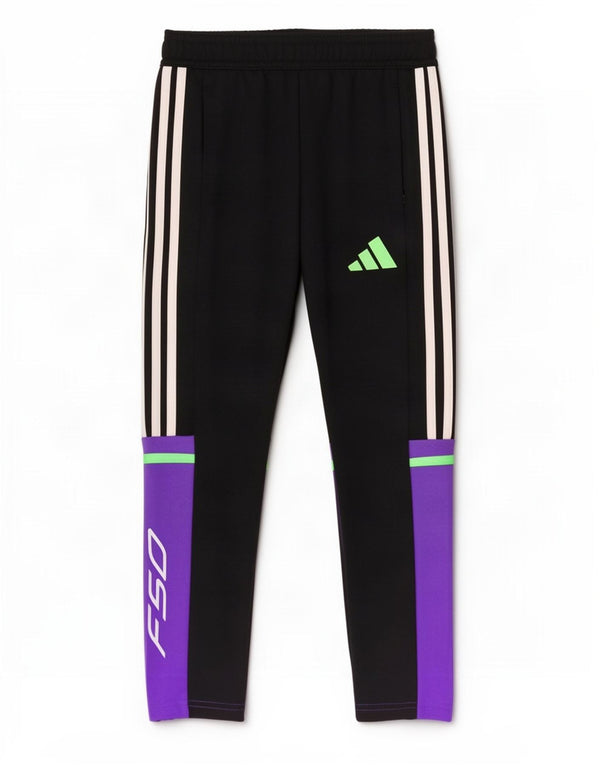 Adidas Pantalones de chándal Aeroready para niñas 7-8 años Negro Colorblock