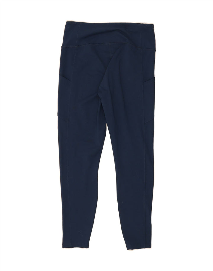 EDDIE BAUER Womens Leggings UK 14 Medium  Blue Polyester Vintage Eddie Bauer and Second-Hand Eddie Bauer from Messina Hembry 