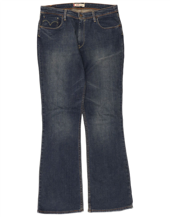 Levi's Mujer 629 Bootcut Jeans W34 L32 Algodón Azul