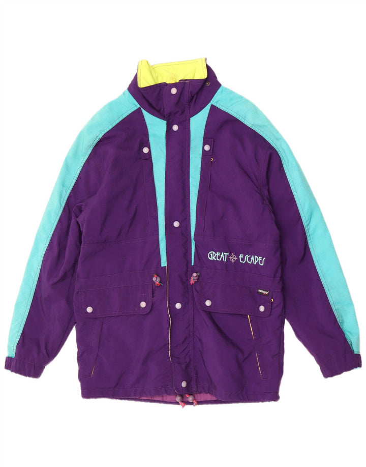 Great Escapes Chaqueta de esquí para hombre IT 46 Small Púrpura Colorblock Poliamida