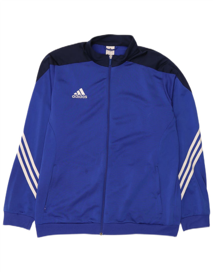 Adidas Hombre Chándal Top Jacket XL Azul Colorblock Poliéster