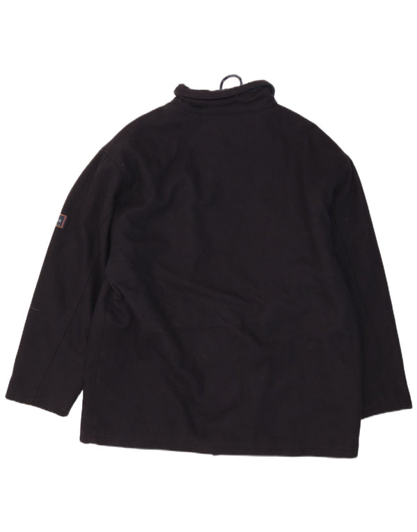 Alexander's Abrigo cortavientos holgado para hombre UK 38 Lana azul marino medio