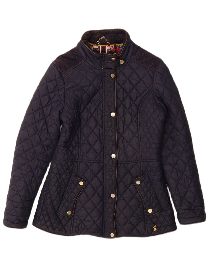 JOULES Chaqueta acolchada para mujer UK 10 Small Azul marino Poliamida