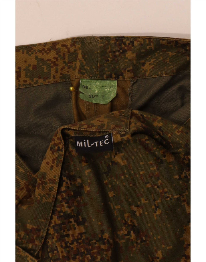 Mil-Tec Pantalones tipo joggers cargo para hombre mediano W32 L32 camuflaje caqui
