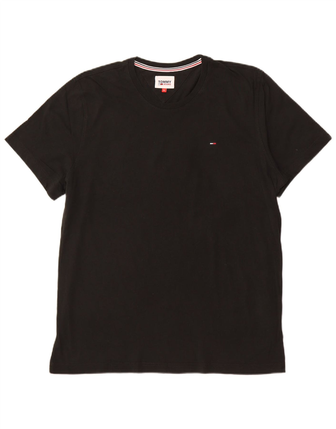 TOMMY HILFIGER Camiseta Hombre Top XL Algodón Negro
