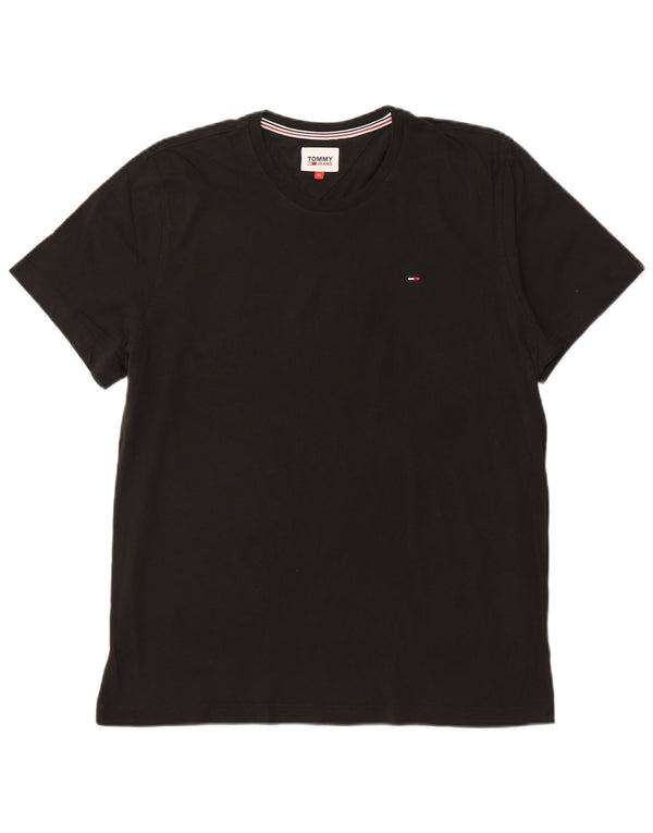 TOMMY HILFIGER Camiseta Hombre Top XL Algodón Negro