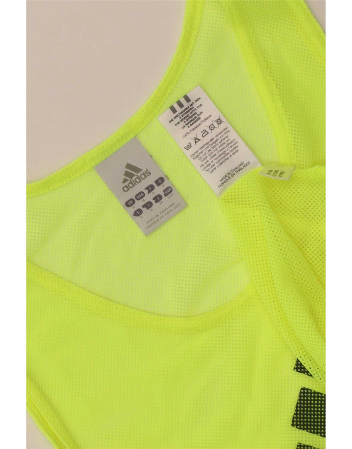 Adidas Hombre Graphic Vest Top Pequeño Poliéster Amarillo