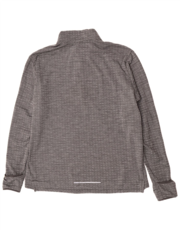 Nike - Chándal para correr con cremallera y cuello para hombre, talla grande, poliéster gris