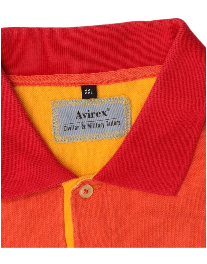 Avirex Polo Hombre 2XL Naranja Algodón