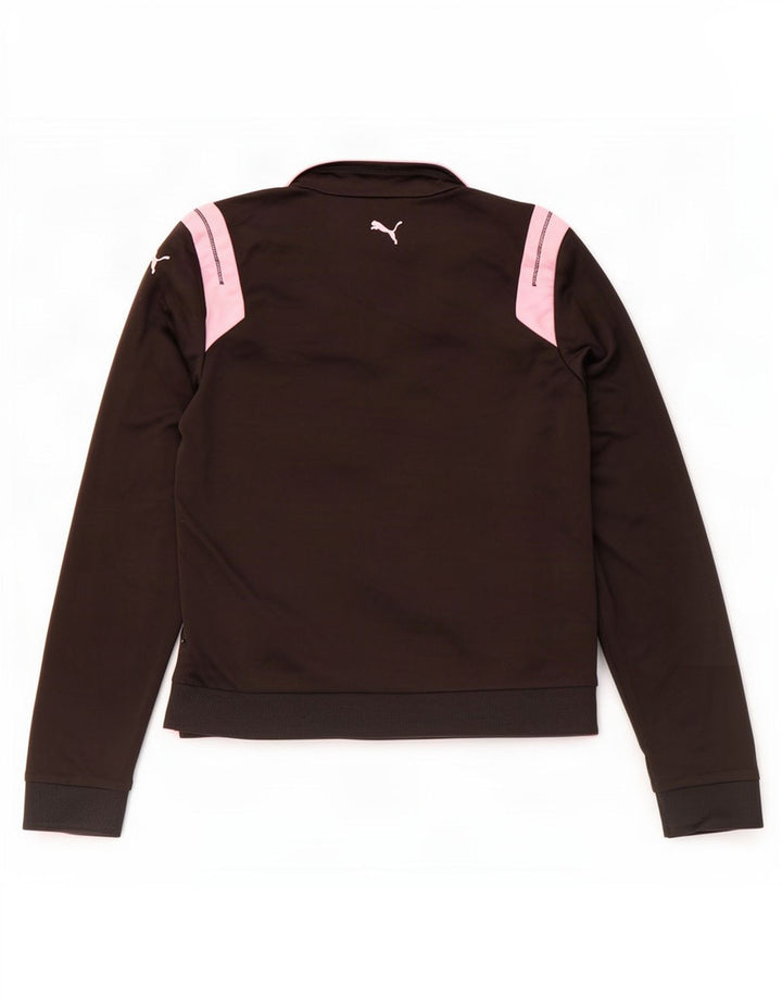 Puma Chaqueta de chándal para mujer UK 10 Small Black Colourblock