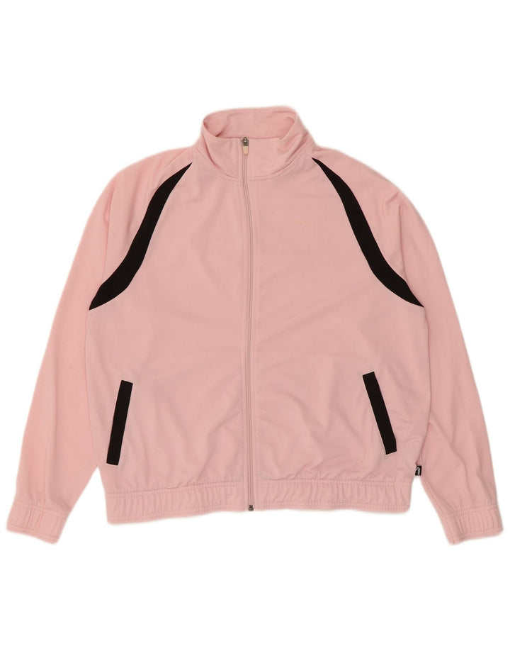 Puma Chaqueta de chándal extragrande para mujer, talla 40, color rosa grande