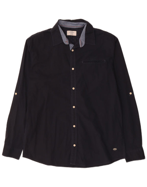 Camisa Jack & Jones Hombre XL Azul Marino Algodón