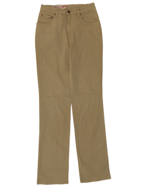 Marlboro Classics Pantalones informales ajustados para mujer W28 L30 Algodón caqui