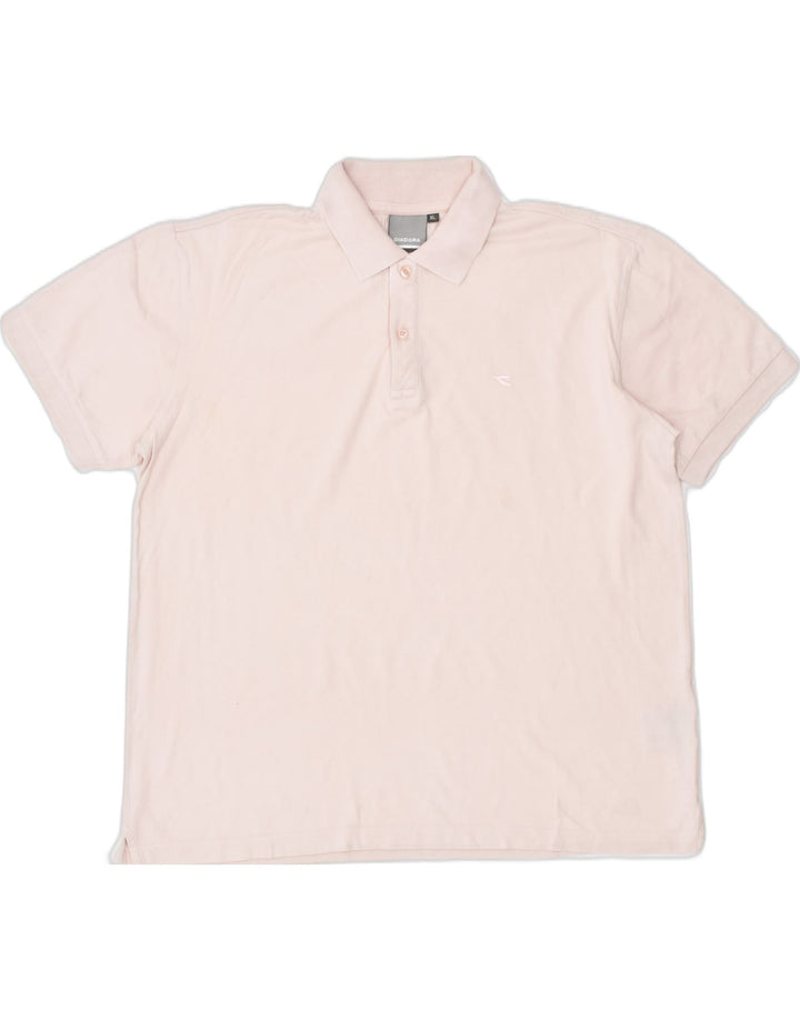 DIADORA Mens Polo Shirt XL Pink Cotton Classic | Vintage | Thrift | Second-Hand | Used Clothing | Messina Hembry 