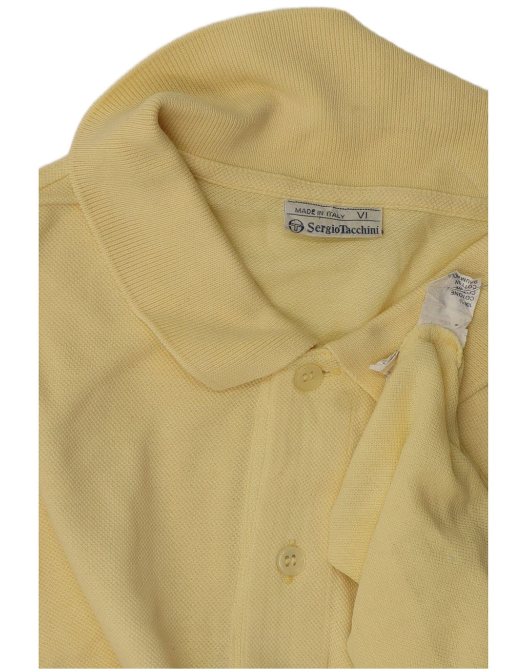 SERGIO TACCHINI Polo Hombre Algodón Amarillo Medio