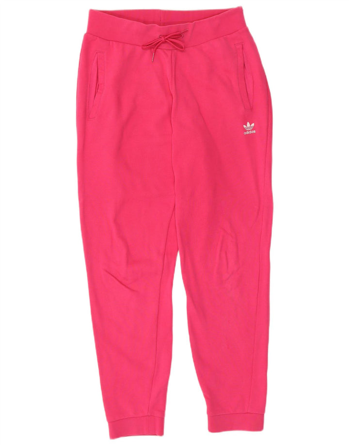 ADIDAS Pantalones de chándal para mujer Joggers UK 12 Algodón rosa medio