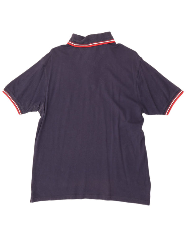 Polo Lotto Hombre Grande Azul Marino Algodón