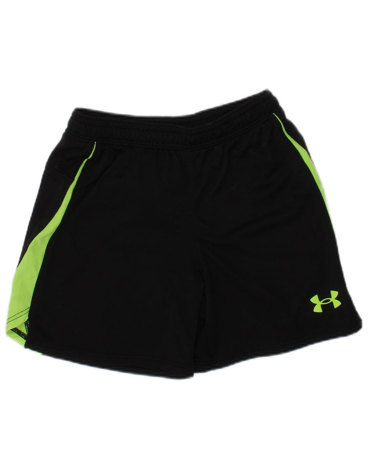 UNDER ARMOUR Pantalones cortos deportivos para niño 2-3 años Negro Poliéster color block