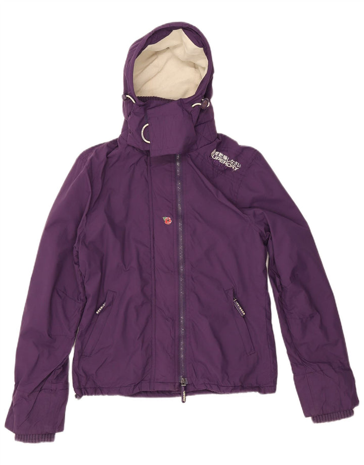 Superdry Chaqueta Cortavientos The Windcheater para Mujer UK 44 Mediano Púrpura