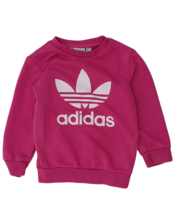 Adidas Chándal completo gráfico para bebé niña 18-24 meses Algodón rosa