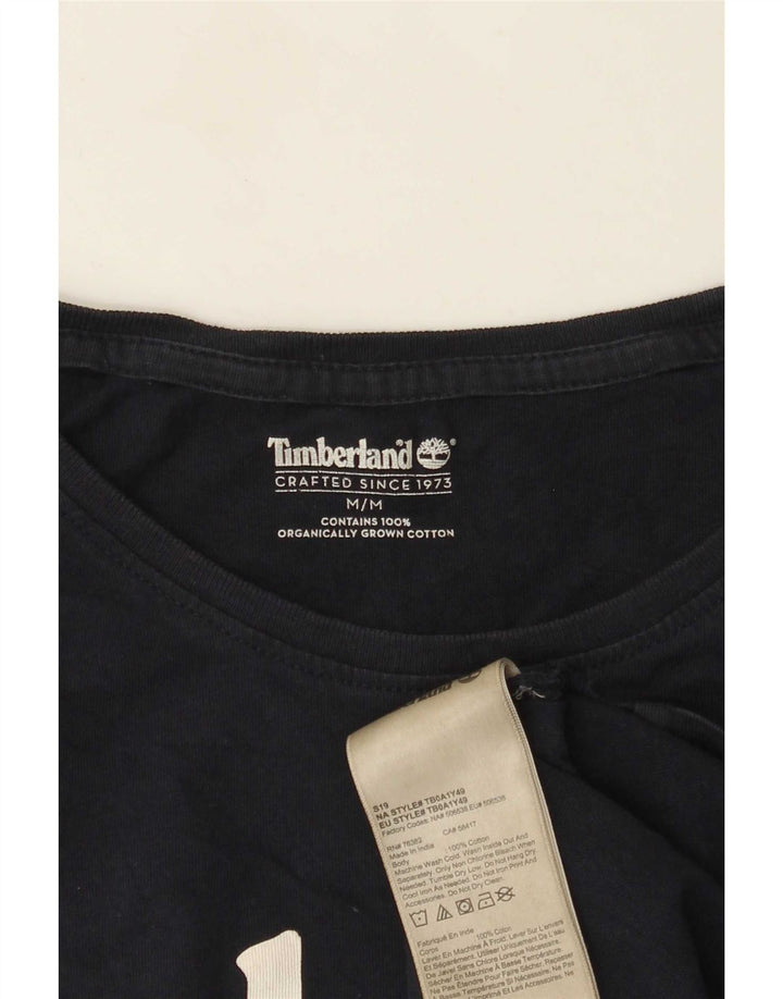 Timberland Camiseta gráfica para hombre Top Medium Azul marino Algodón
