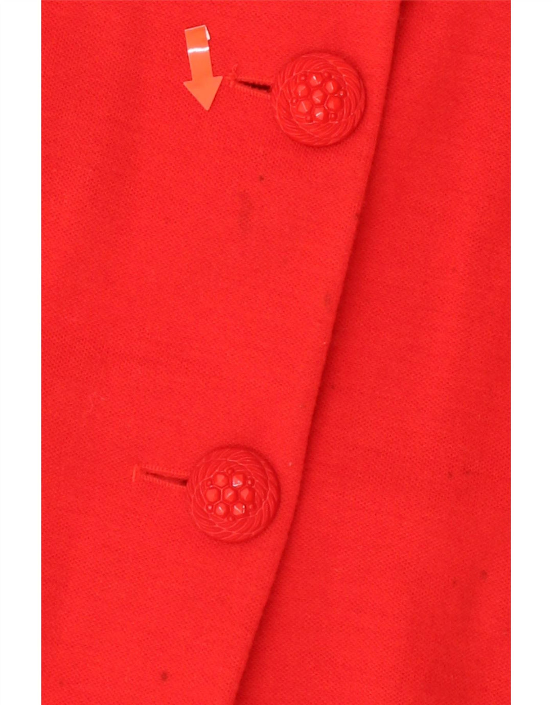 LUISA SPAGNOLI Womens 3 Button Blazer Jacket IT 48 XL Red Wool Vintage Luisa Spagnoli and Second-Hand Luisa Spagnoli from Messina Hembry 