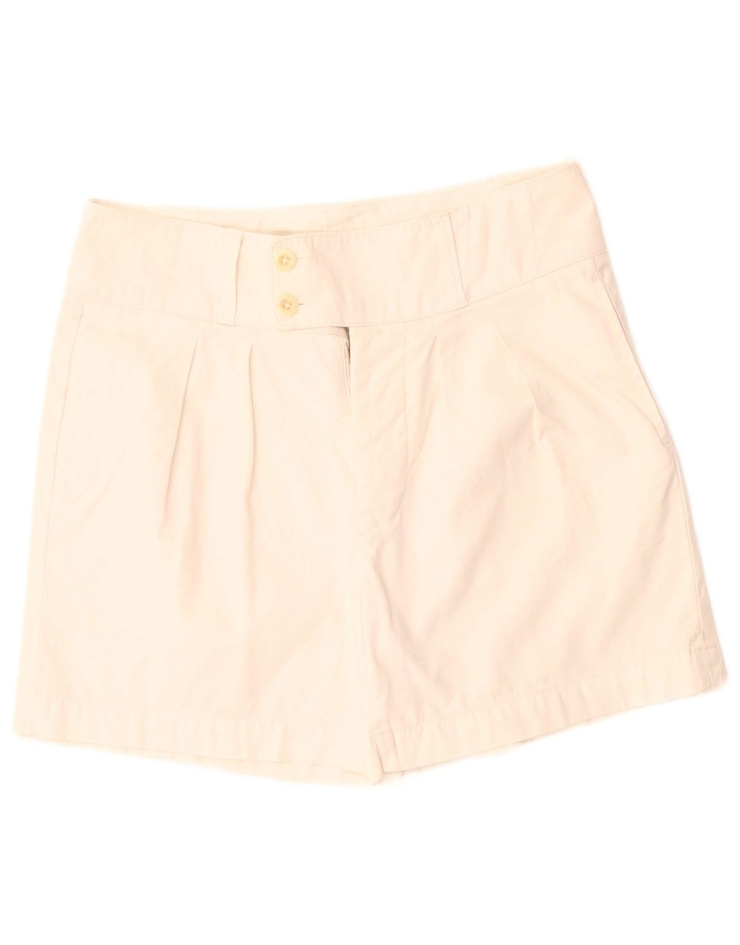 Ralph Lauren pantalones cortos chinos pegados para mujer US 8 mediano W30 algodón blanco