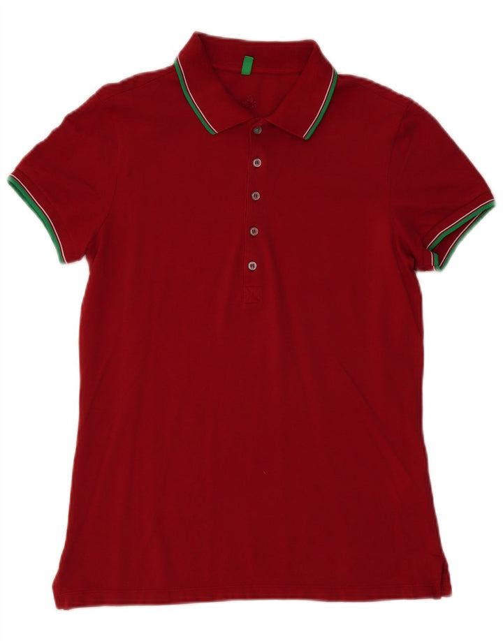 Polo Benetton Hombre Pequeño Rojo Algodón
