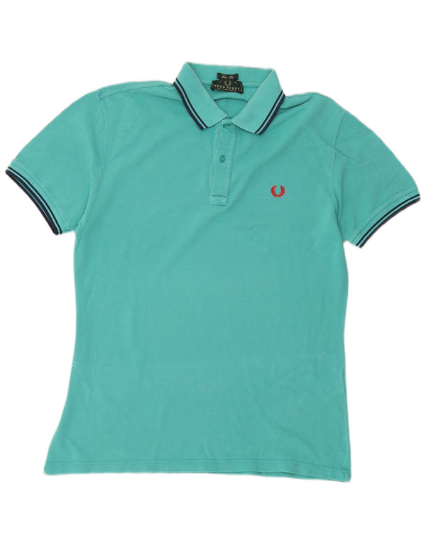 Fred Perry Polo Slim Fit Para Hombre Algodón Turquesa Grande