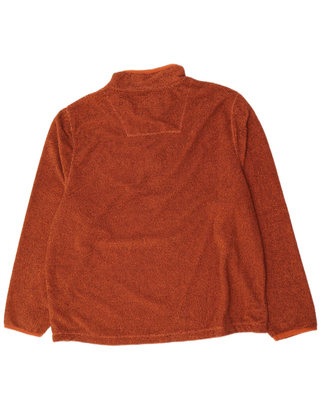 Weird Fish Jersey de forro polar con cuello y cremallera para hombre, 4XL, poliéster marrón