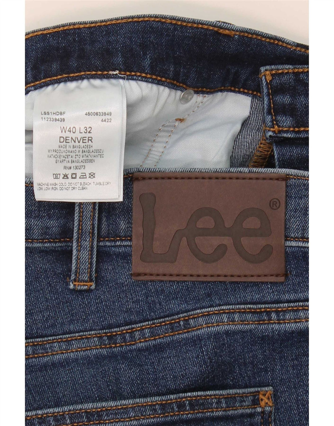 Lee Vaqueros Denver Bootcut para Hombre W40 L32 Algodón Azul