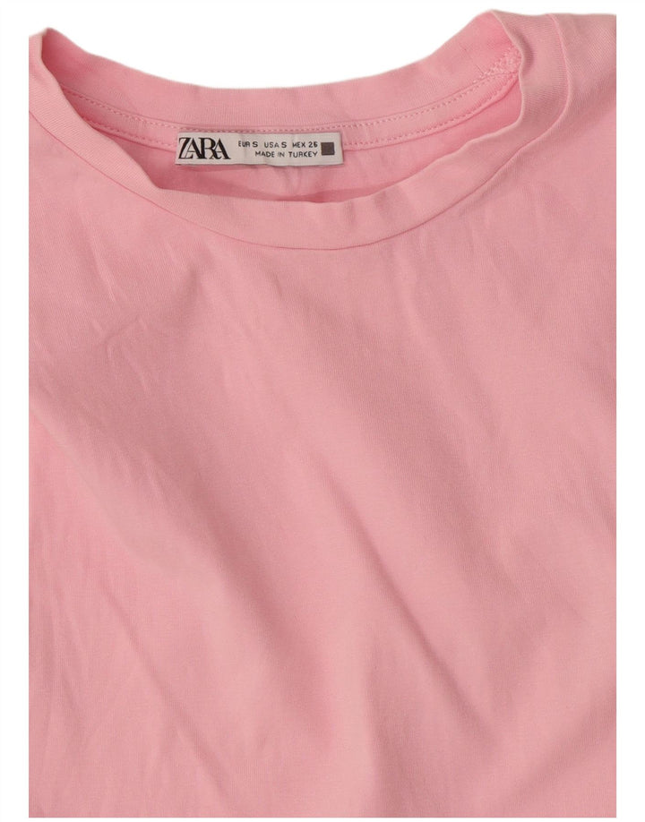 Zara Mujer Crop Vest Top UK 8 Small Rosa