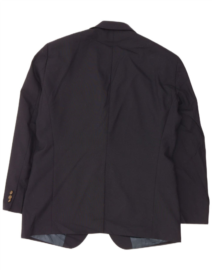 DOCKERS Chaqueta tipo blazer de 2 botones para hombre UK 42 XL Poliéster negro