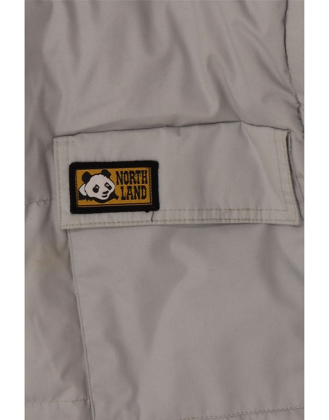 North Land Chaqueta Acolchada Reversible para Hombre UK 40 Grande Poliéster Gris