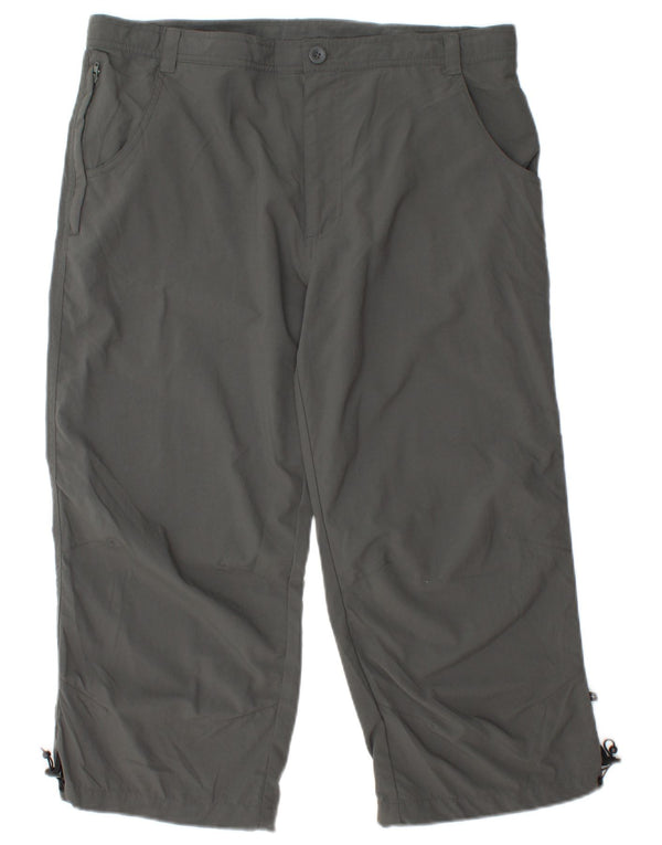 Pantalones capri para mujer de Mountain Warehouse UK 40 Large W36 L21 Nylon gris