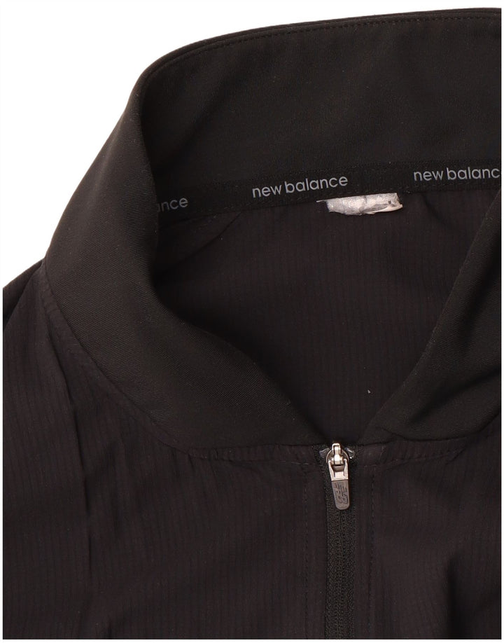 NEW BALANCE Chaqueta de chándal para hombre, talla mediana, negra