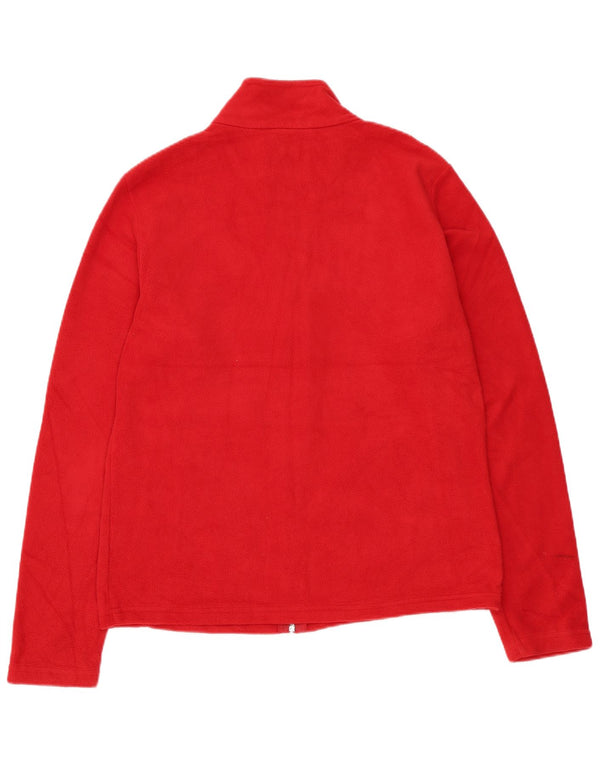 Chaqueta polar para mujer Marks & Spencer UK 12 Medium Red Poliéster