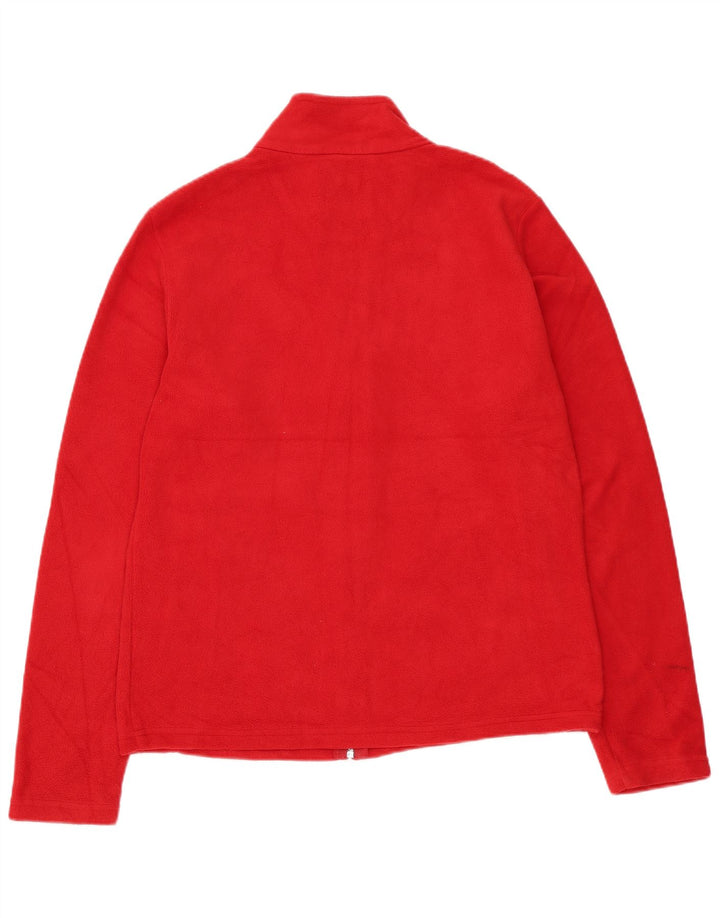 Chaqueta polar para mujer Marks & Spencer UK 12 Medium Red Poliéster
