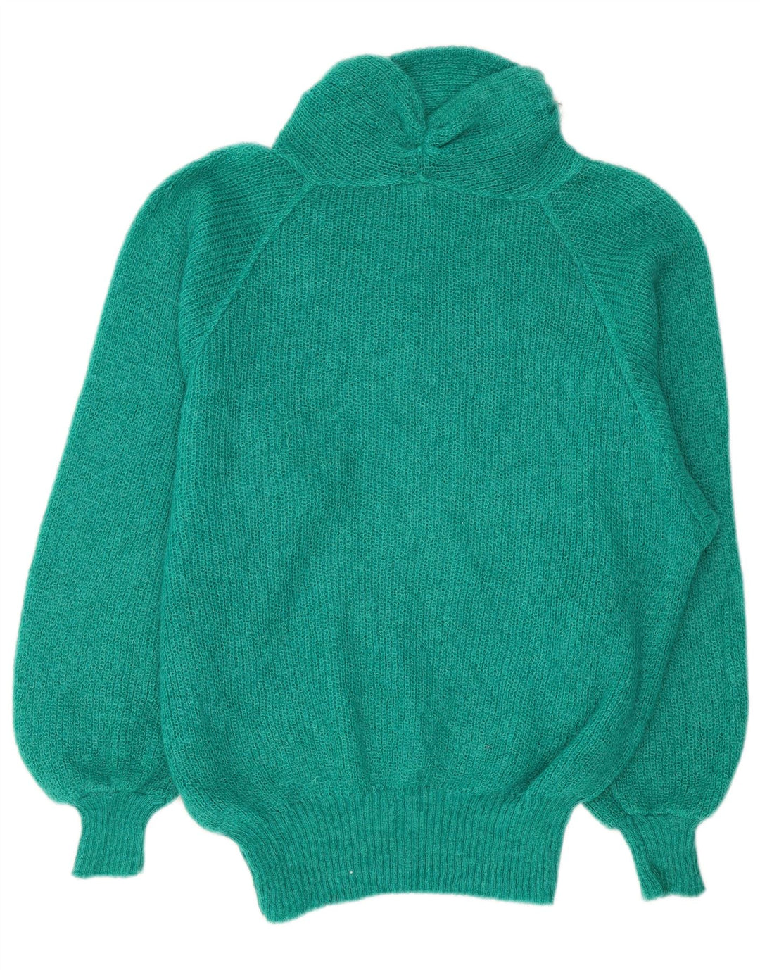 Vintage mujeres oversize tortuga cuello jumper suéter Reino Unido 18 XL verde